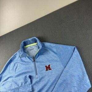 Vineyard Vines Pullover Men's L Blue Miami University Oxford Performance Stretch